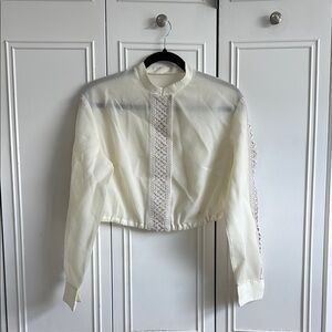 Cream Suit Jacket Classic Style Light Fabric
